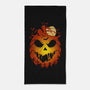 Halloween Scary Pumpkin-None-Beach-Towel-LM2KONE