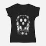 King Of Ghosts-Womens-V-Neck-Tee-LM2KONE