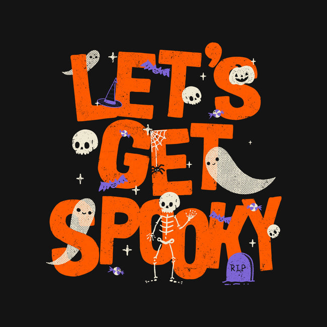 Time To Get Spooky-Dog-Bandana-Pet Collar-zachterrelldraws