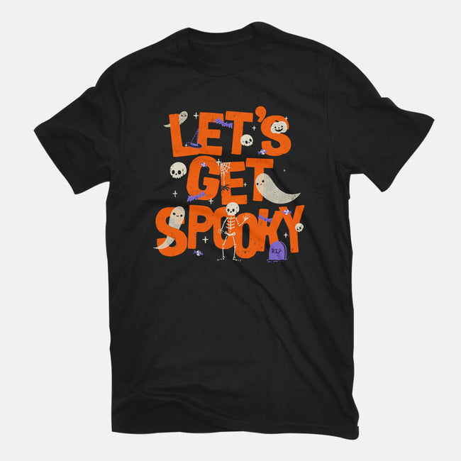 Time To Get Spooky-Womens-Basic-Tee-zachterrelldraws