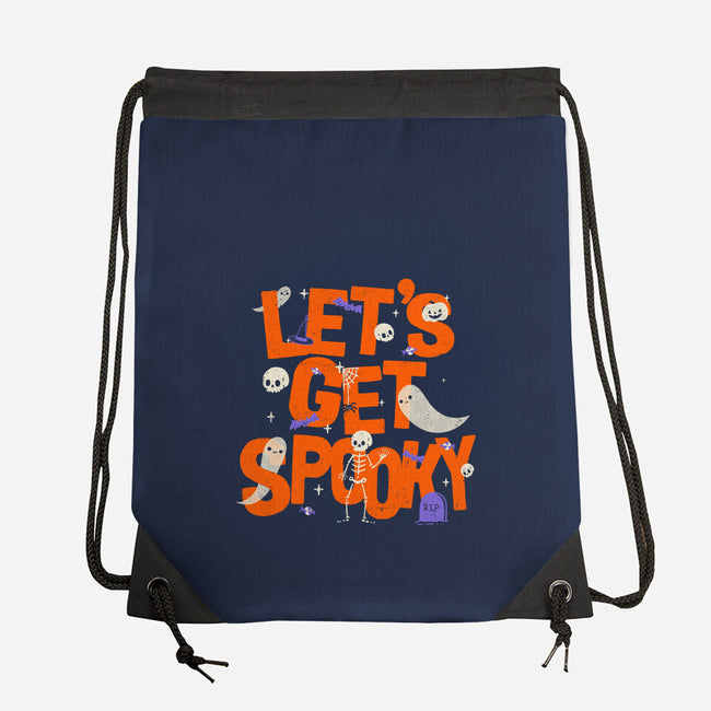 Time To Get Spooky-None-Drawstring-Bag-zachterrelldraws