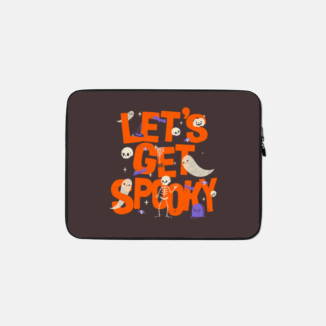 Time To Get Spooky-None-Zippered-Laptop Sleeve-zachterrelldraws