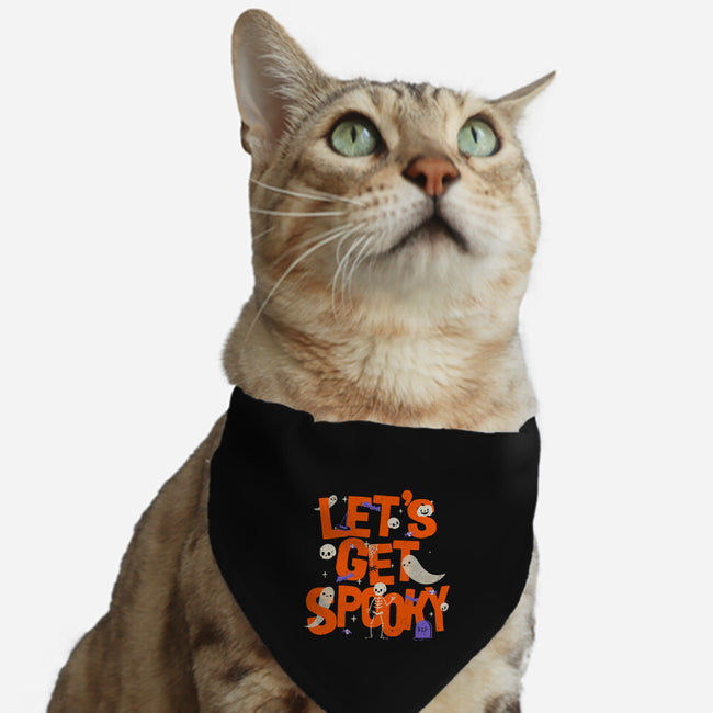 Time To Get Spooky-Cat-Adjustable-Pet Collar-zachterrelldraws
