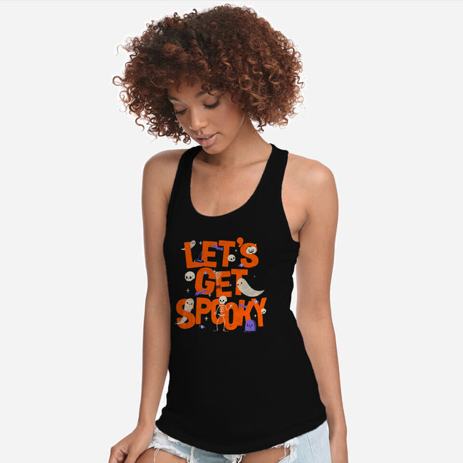 Time To Get Spooky-Womens-Racerback-Tank-zachterrelldraws