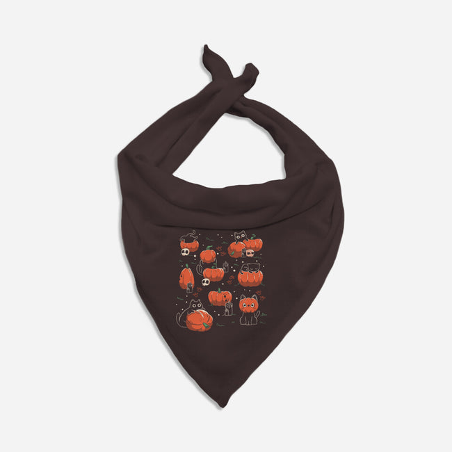 Pumpkin Halloween Cats-Cat-Bandana-Pet Collar-tobefonseca