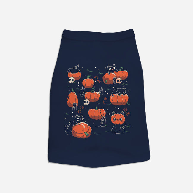 Pumpkin Halloween Cats-Dog-Basic-Pet Tank-tobefonseca