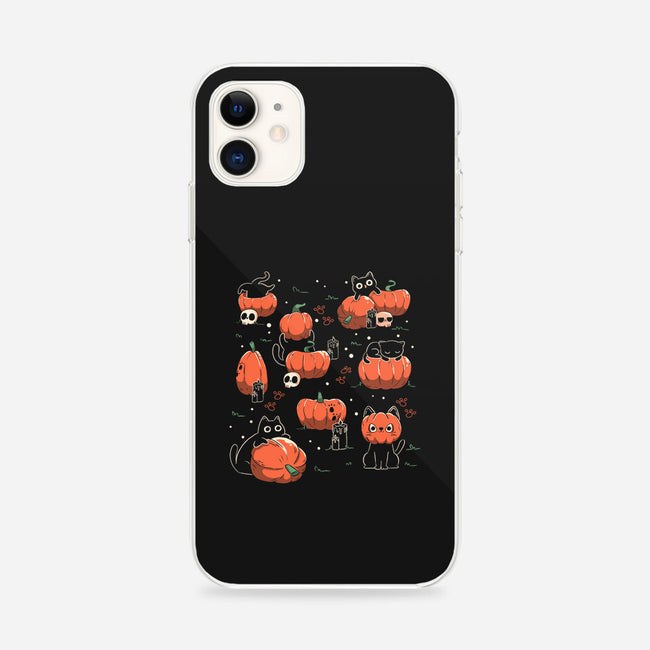 Pumpkin Halloween Cats-iPhone-Snap-Phone Case-tobefonseca