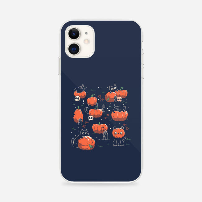 Pumpkin Halloween Cats-iPhone-Snap-Phone Case-tobefonseca