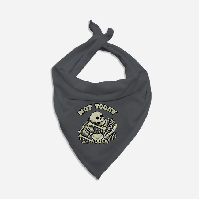 Not Today Skeleton-Dog-Bandana-Pet Collar-tobefonseca