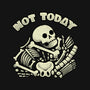 Not Today Skeleton-Womens-Off Shoulder-Tee-tobefonseca