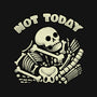 Not Today Skeleton-Womens-Off Shoulder-Sweatshirt-tobefonseca