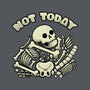 Not Today Skeleton-Womens-Fitted-Tee-tobefonseca