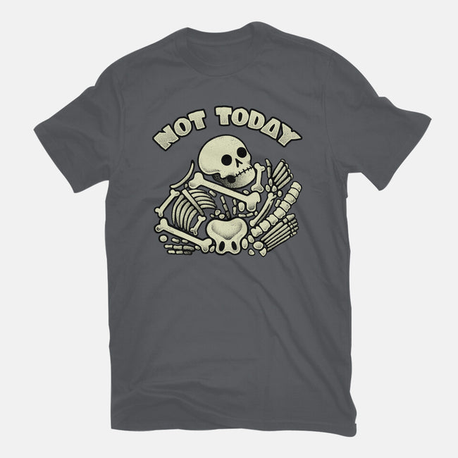 Not Today Skeleton-Mens-Basic-Tee-tobefonseca