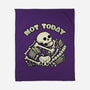 Not Today Skeleton-None-Fleece-Blanket-tobefonseca