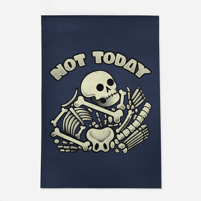 Not Today Skeleton-None-Outdoor-Rug-tobefonseca