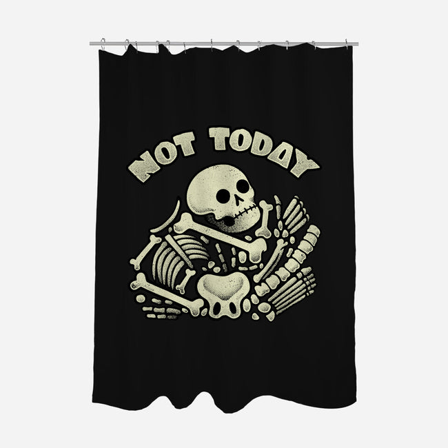 Not Today Skeleton-None-Polyester-Shower Curtain-tobefonseca