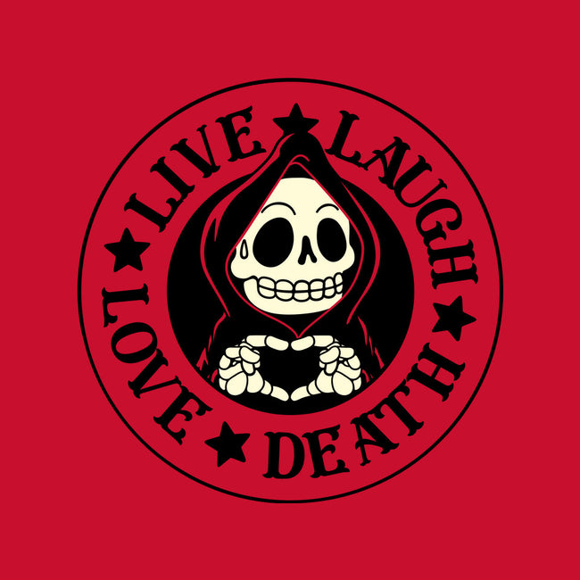 Live Laugh Love Death-Unisex-Kitchen-Apron-tobefonseca
