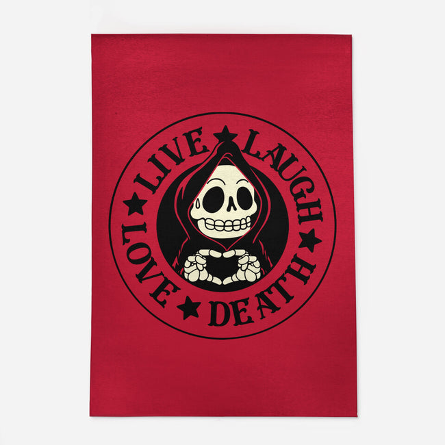 Live Laugh Love Death-None-Outdoor-Rug-tobefonseca
