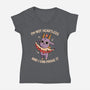 I'm Not Heartless-Womens-V-Neck-Tee-tobefonseca