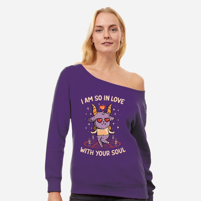 In Love With Your Soul-Womens-Off Shoulder-Sweatshirt-tobefonseca