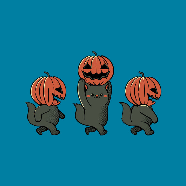 Halloween Pumpkin Kittens-Mens-Heavyweight-Tee-tobefonseca