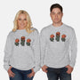 Halloween Pumpkin Kittens-Unisex-Crew Neck-Sweatshirt-tobefonseca