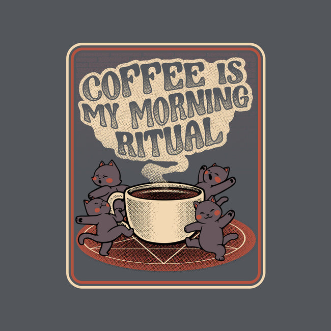 Coffee Morning Ritual Cats-Womens-Basic-Tee-tobefonseca