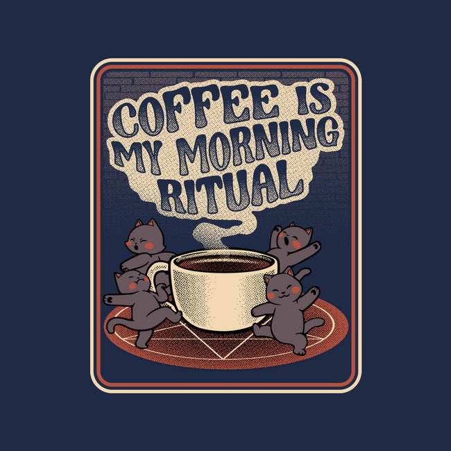 Coffee Morning Ritual Cats-None-Drawstring-Bag-tobefonseca