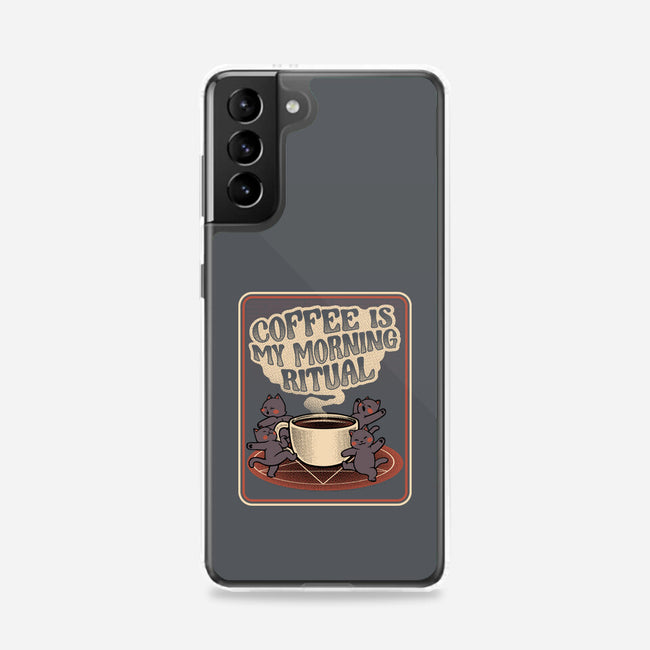 Coffee Morning Ritual Cats-Samsung-Snap-Phone Case-tobefonseca