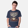 Coffee Morning Ritual Cats-Mens-Basic-Tee-tobefonseca