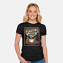 Coffee Morning Ritual Cats-Womens-Fitted-Tee-tobefonseca