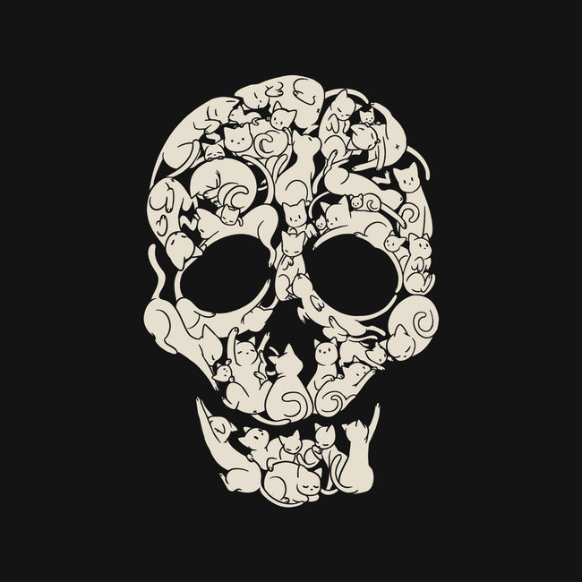 Cat Skeleton Skull-Womens-Basic-Tee-tobefonseca