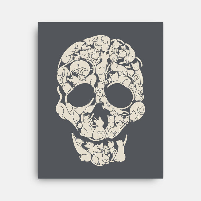 Cat Skeleton Skull-None-Stretched-Canvas-tobefonseca