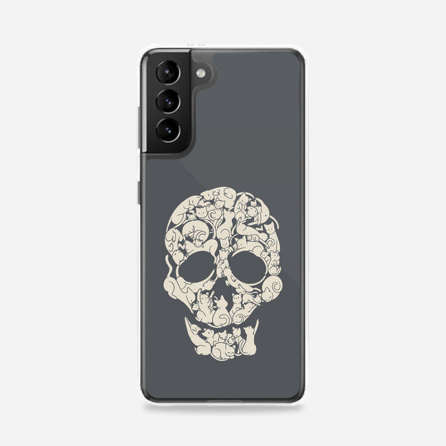 Cat Skeleton Skull-Samsung-Snap-Phone Case-tobefonseca