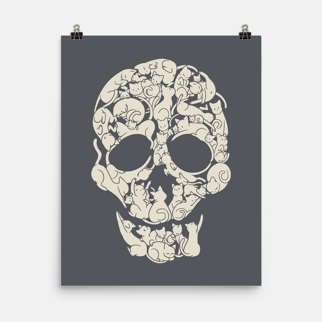 Cat Skeleton Skull-None-Matte-Poster-tobefonseca