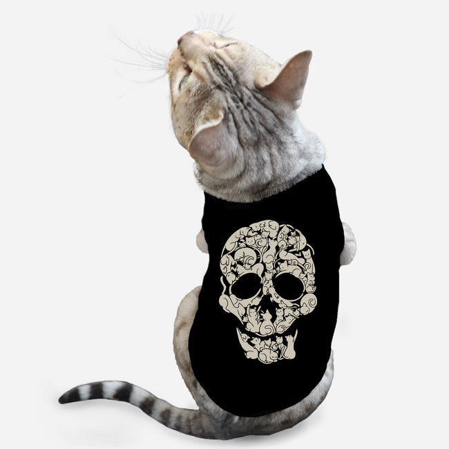 Cat Skeleton Skull-Cat-Basic-Pet Tank-tobefonseca