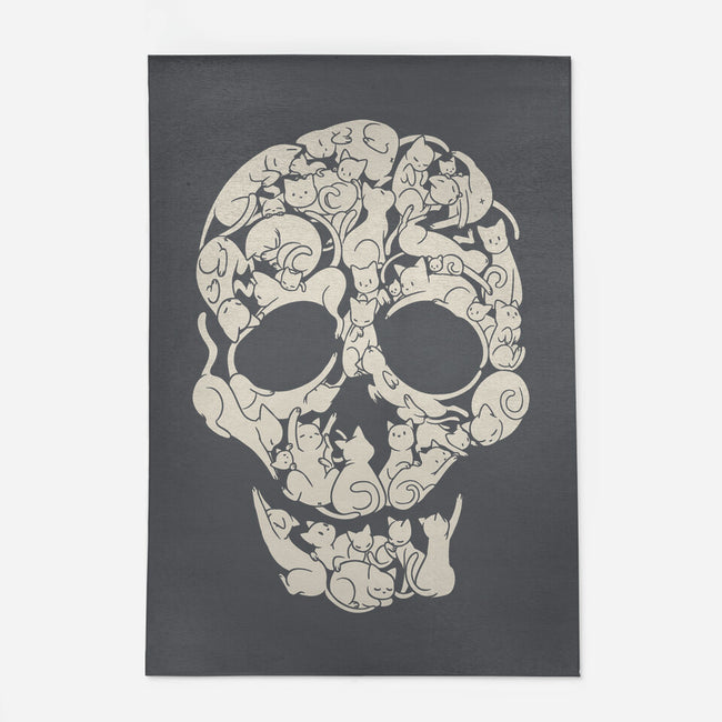 Cat Skeleton Skull-None-Indoor-Rug-tobefonseca
