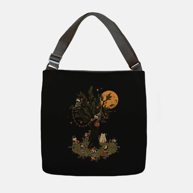 Black Cats Tree-None-Adjustable Tote-Bag-tobefonseca