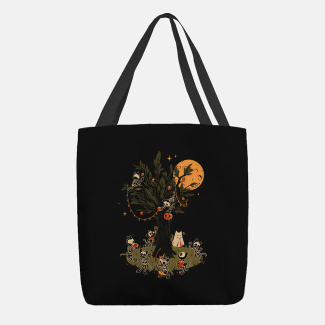 Black Cats Tree-None-Basic Tote-Bag-tobefonseca