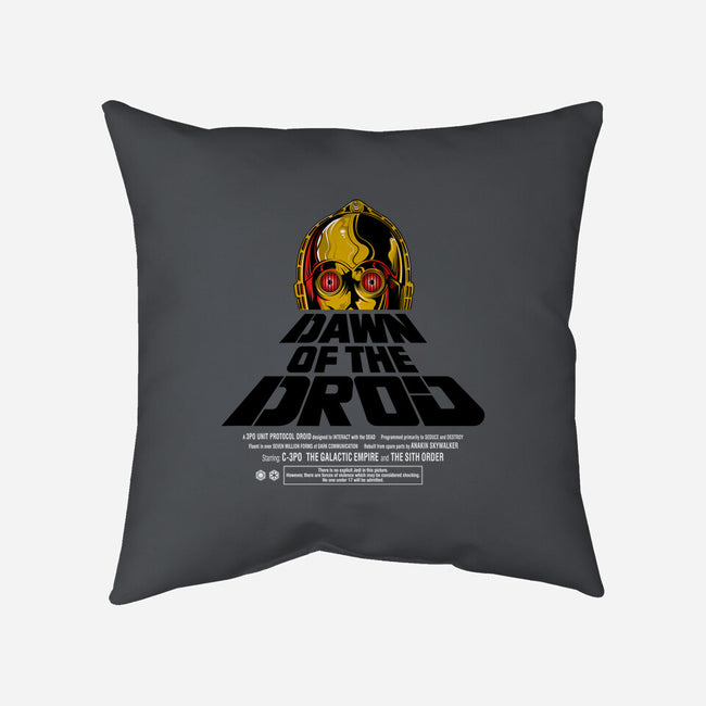 Dawn Of The Droid-None-Removable Cover-Throw Pillow-CappO