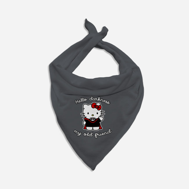 Hello Darkness My Old Friend-Cat-Bandana-Pet Collar-SubBass49