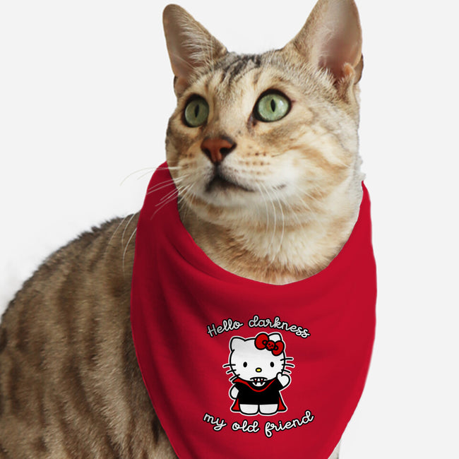 Hello Darkness My Old Friend-Cat-Bandana-Pet Collar-SubBass49