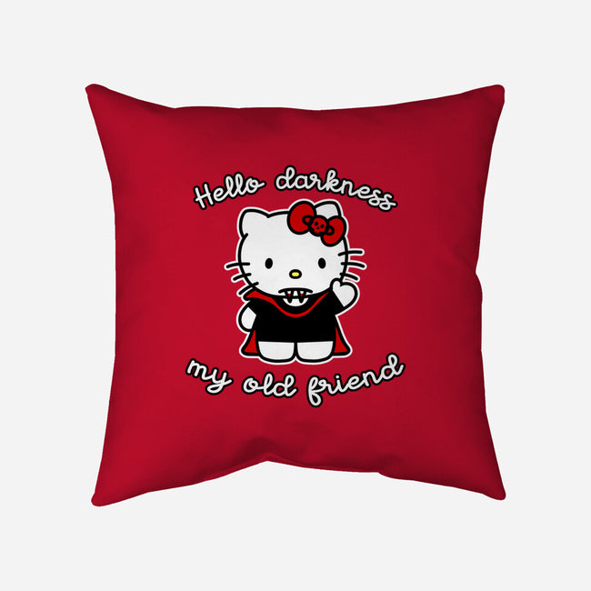 Hello Darkness My Old Friend-None-Non-Removable Cover w Insert-Throw Pillow-SubBass49
