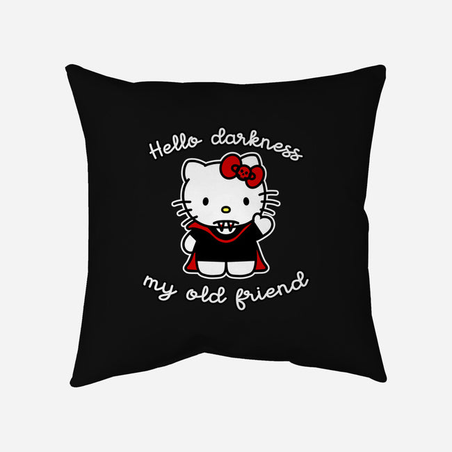 Hello Darkness My Old Friend-None-Removable Cover w Insert-Throw Pillow-SubBass49