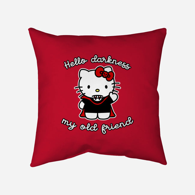 Hello Darkness My Old Friend-None-Removable Cover w Insert-Throw Pillow-SubBass49