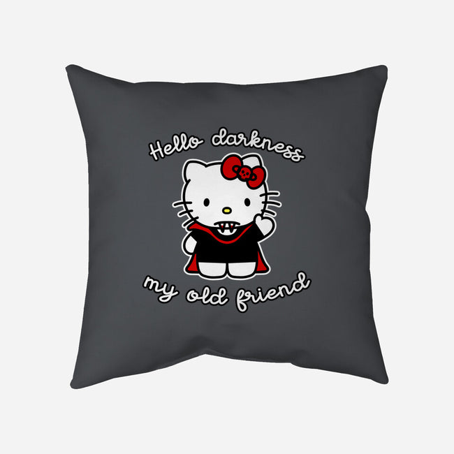 Hello Darkness My Old Friend-None-Removable Cover-Throw Pillow-SubBass49