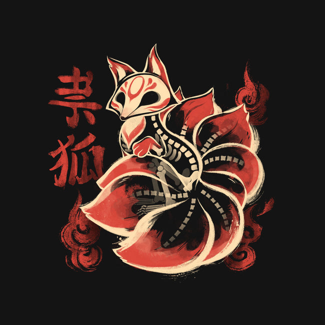 Ghost Kitsune-Womens-Off Shoulder-Tee-ricolaa