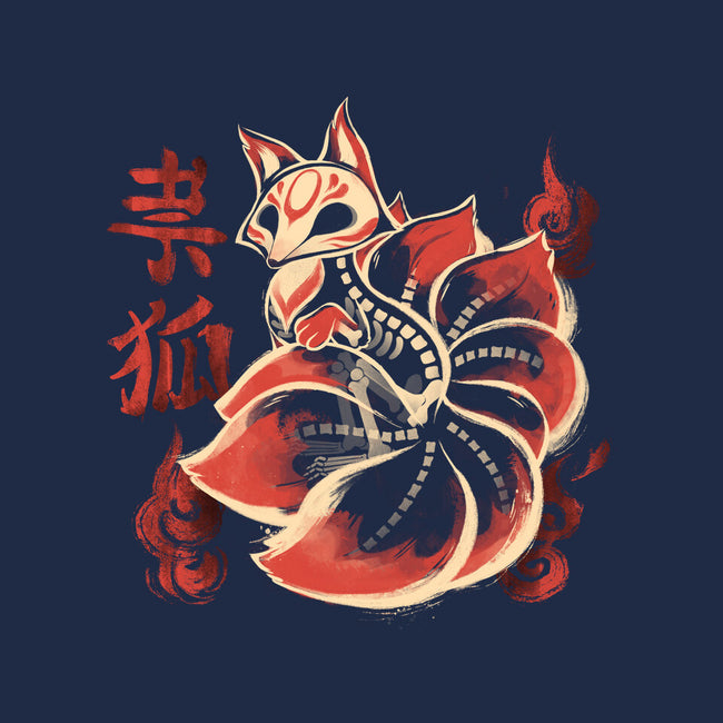 Ghost Kitsune-None-Polyester-Shower Curtain-ricolaa