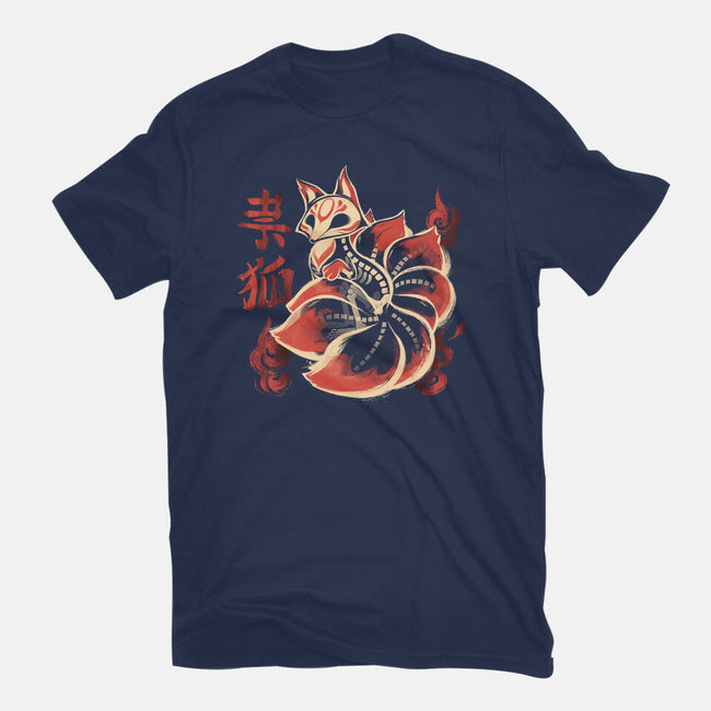 Ghost Kitsune-Mens-Heavyweight-Tee-ricolaa