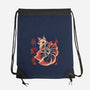 Ghost Kitsune-None-Drawstring-Bag-ricolaa